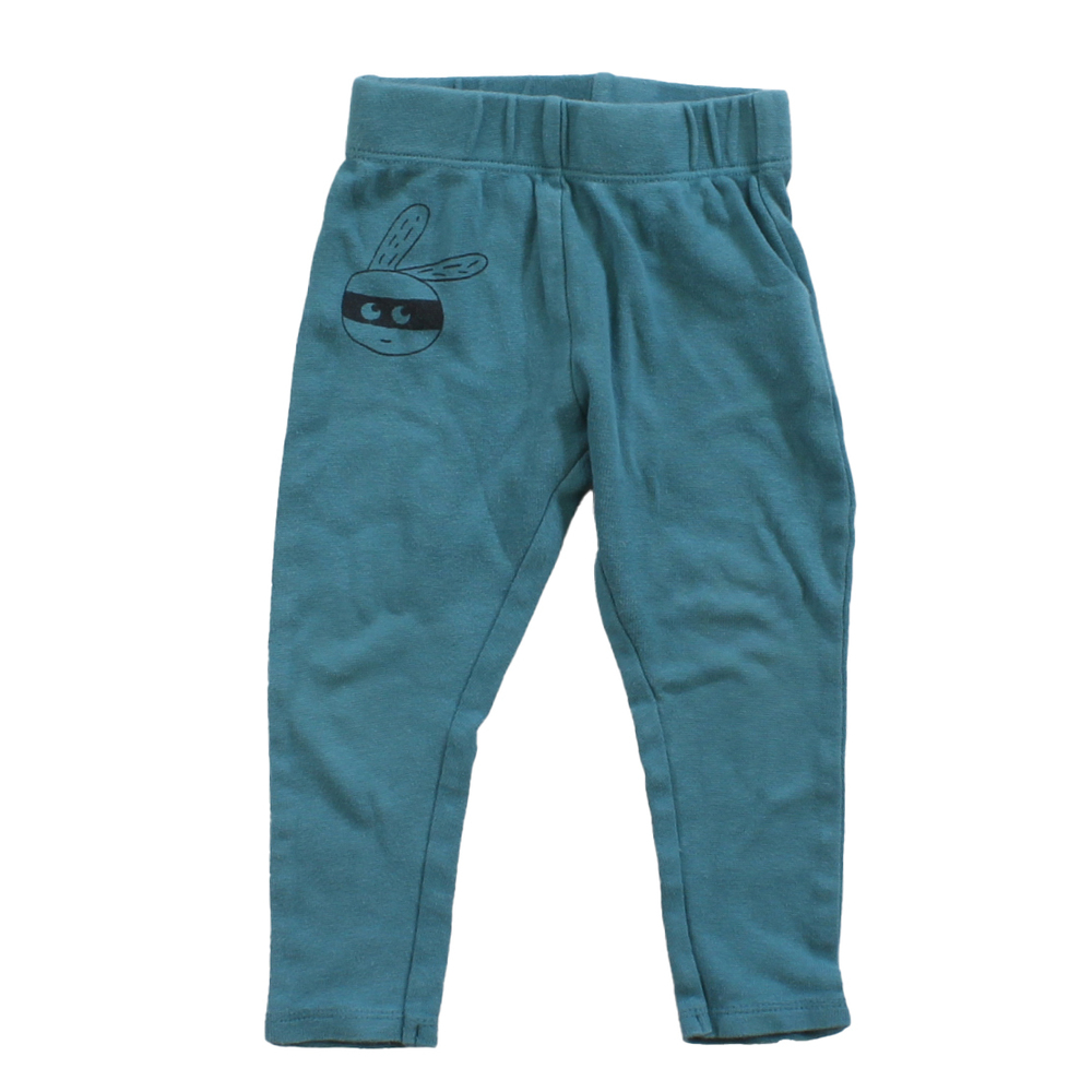 La Queue Du Chat Boys Teal Leggings size: 18 Months